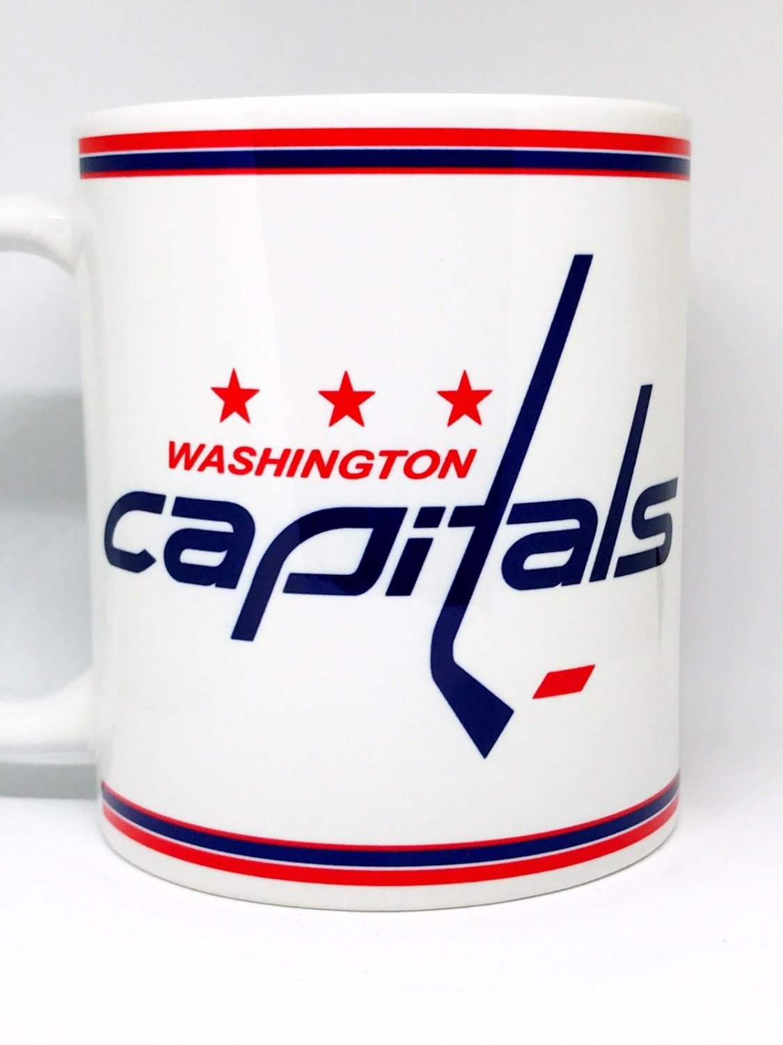 Custom Made Washington Capitals white Coffee Mug with your name