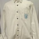 Mickey Mouse Shirt Men's Size XL Button Down Casual Long Sleeve with Crest