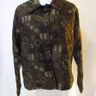 Chico's Women's Size 1 Tapestry Design Three Button Jacket