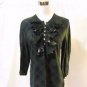 Lauren Ralph Lauren Petite Tartan Plain Shirt Ruffle Front Women's Size PL