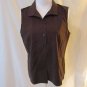 Talbots Sleeveless Blouse Shirt Women's 10 Chocolate Brown Wrinkle Resistant