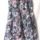 Chico's Flared Skirt Women's 0 (Small) Red White Blues Banded Waist Side Elastic
