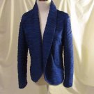 Chico's Jacket Women's 0 (S) Purple Gathered Type Designed Fabric Shawl Collar