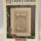 Counted Cross Stitch Booklet Country Garden  Pattern Nancy Rossi Dimensions