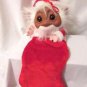 Vintage Troll Elf Santa Christmas Stocking Norfin 1980's By Smithy Company