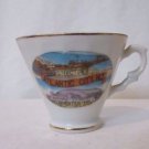 Souvenir Tea Cup Atlantic City New Jersey Steel Pier Convention Hall 1950s