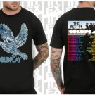 COLDPLAY TOUR DATES 2017 BLACK SHIRT