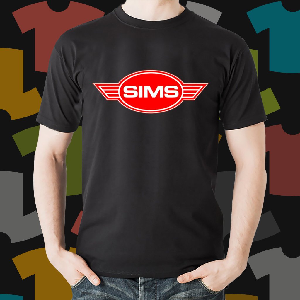 New Sims Skateboard Logo Extreme Sport Black T Shirt Tee Size S 3xl