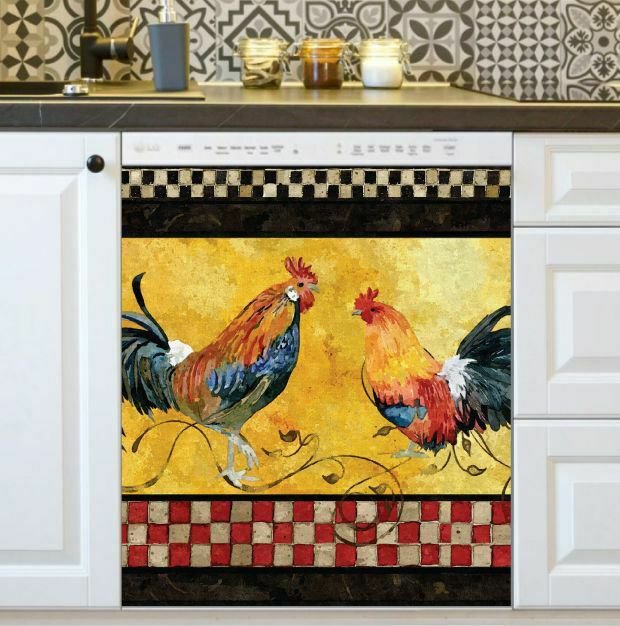 Dishwasher Rustic Farmhouse Chicken Design 3