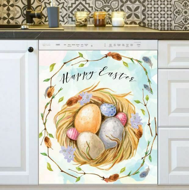 Kitchen Dishwasher Beautiful Easter Eggs Nest