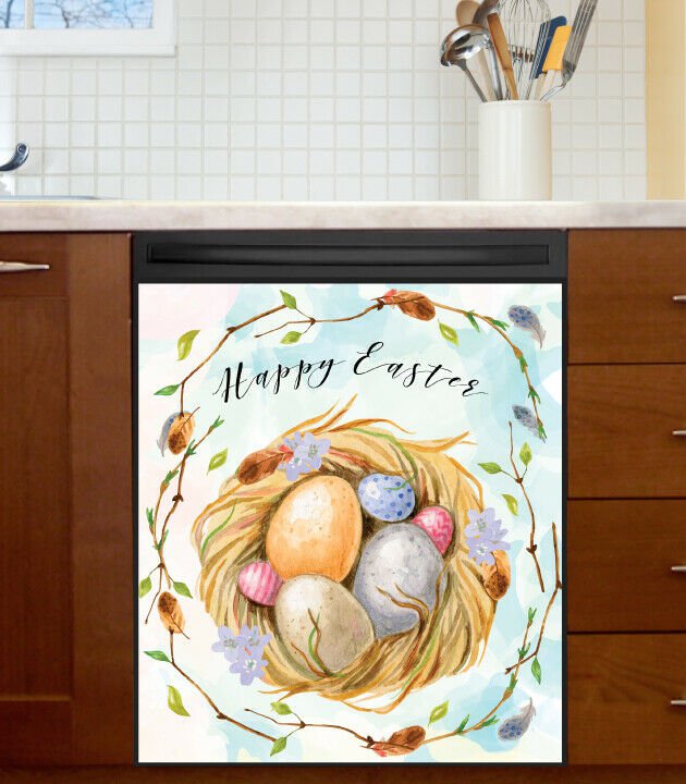 Kitchen Dishwasher Beautiful Easter Eggs Nest