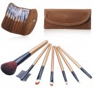 7 pcs Makeup Brushes Set Tools Pro Foundation Eye shadow Eyeliner Superior Soft with a Carry bag