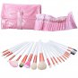 20 pcs Makeup Brushes Set Tools Foundation Eye shadow Eyeliner Superior Soft with Pink color holder