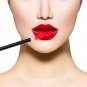 100 Pieces Disposable Lip Brushes Lipstick Gloss Wands Applicator Makeup Tool Kits Black