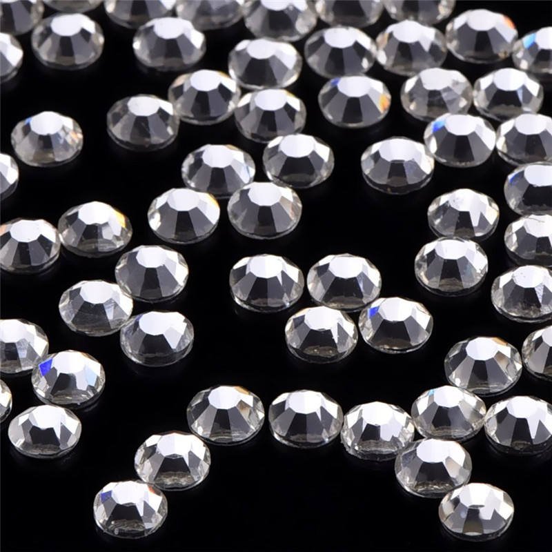 1440 Pack Crystal Flat Back Rhinestone Round Diamante Gems 4mm - Clear