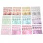 3 Size 12 Sheets Multicolor Self-Adhesive Rhinestone Sticker Sheet