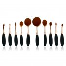10pcs Oval Toothbrush Shaped Makeup Brush Soft Women Makeup Foundation Brush Kabuki Brush