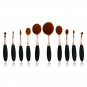 10pcs Oval Toothbrush Shaped Makeup Brush Soft Women Makeup Foundation Brush Kabuki Brush