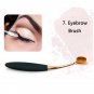 10pcs Oval Toothbrush Shaped Makeup Brush Soft Women Makeup Foundation Brush Kabuki Brush
