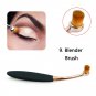 10pcs Oval Toothbrush Shaped Makeup Brush Soft Women Makeup Foundation Brush Kabuki Brush