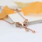 Summer Women Refinement Sexy Butterfly Bell Drop Rose Gold Chain Anklet Bracelet