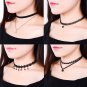 10 Pieces Black Choker Necklaces Stretch Tatto Choker for Women Girls