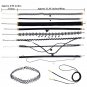 10 Pieces Black Choker Necklaces Stretch Tatto Choker for Women Girls