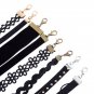 10 Pieces Black Choker Necklaces Stretch Tatto Choker for Women Girls