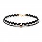 6 Pieces Sexy Black Velvet Chokers Charm Choker Necklace Set Fashion Gifts for Women Girls
