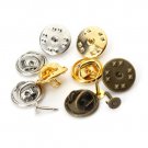 50sets/lot Copper Brooch Base Holder Brooch Pins, Badge Holder For Diy jewelry Making Finding F11