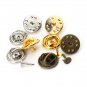 50sets/lot Copper Brooch Base Holder Brooch Pins, Badge Holder For Diy jewelry Making Finding F11