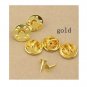 50sets/lot Copper Brooch Base Holder Brooch Pins, Badge Holder For Diy jewelry Making Finding F11