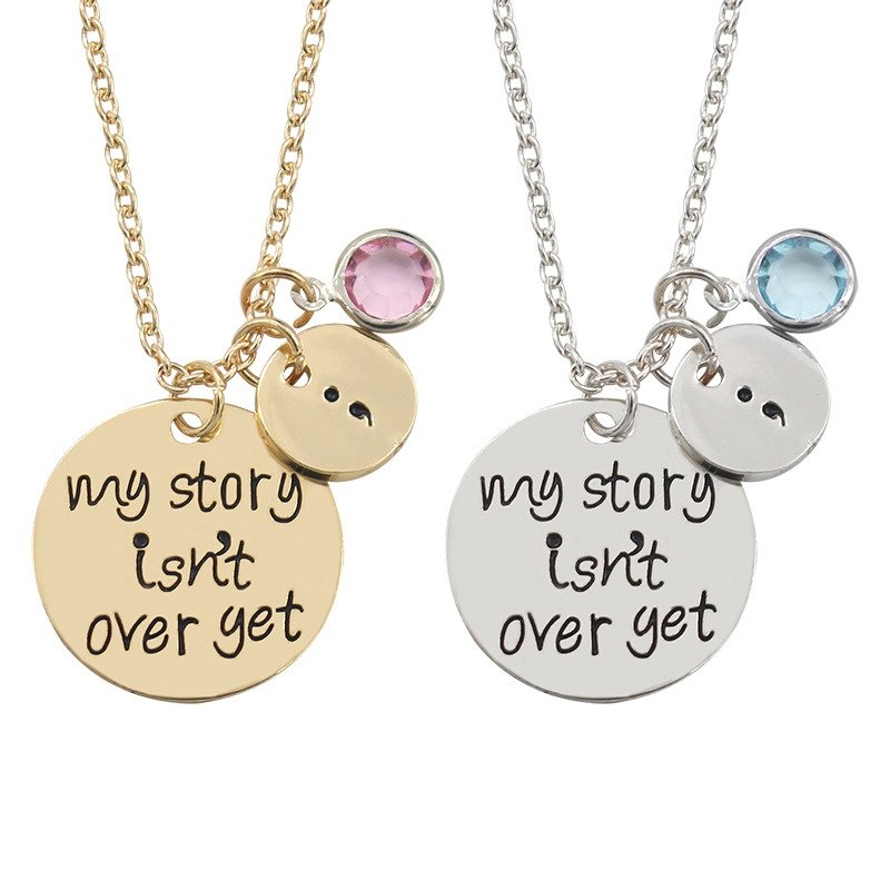 My Story Isn't Over Yet '- Pendant Necklace Pendant Charm Necklace Accessories