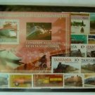 Set- 12 Stamps, Souvenir Sheet, vintage Cars, Trains, Steam Engines, Locomotives