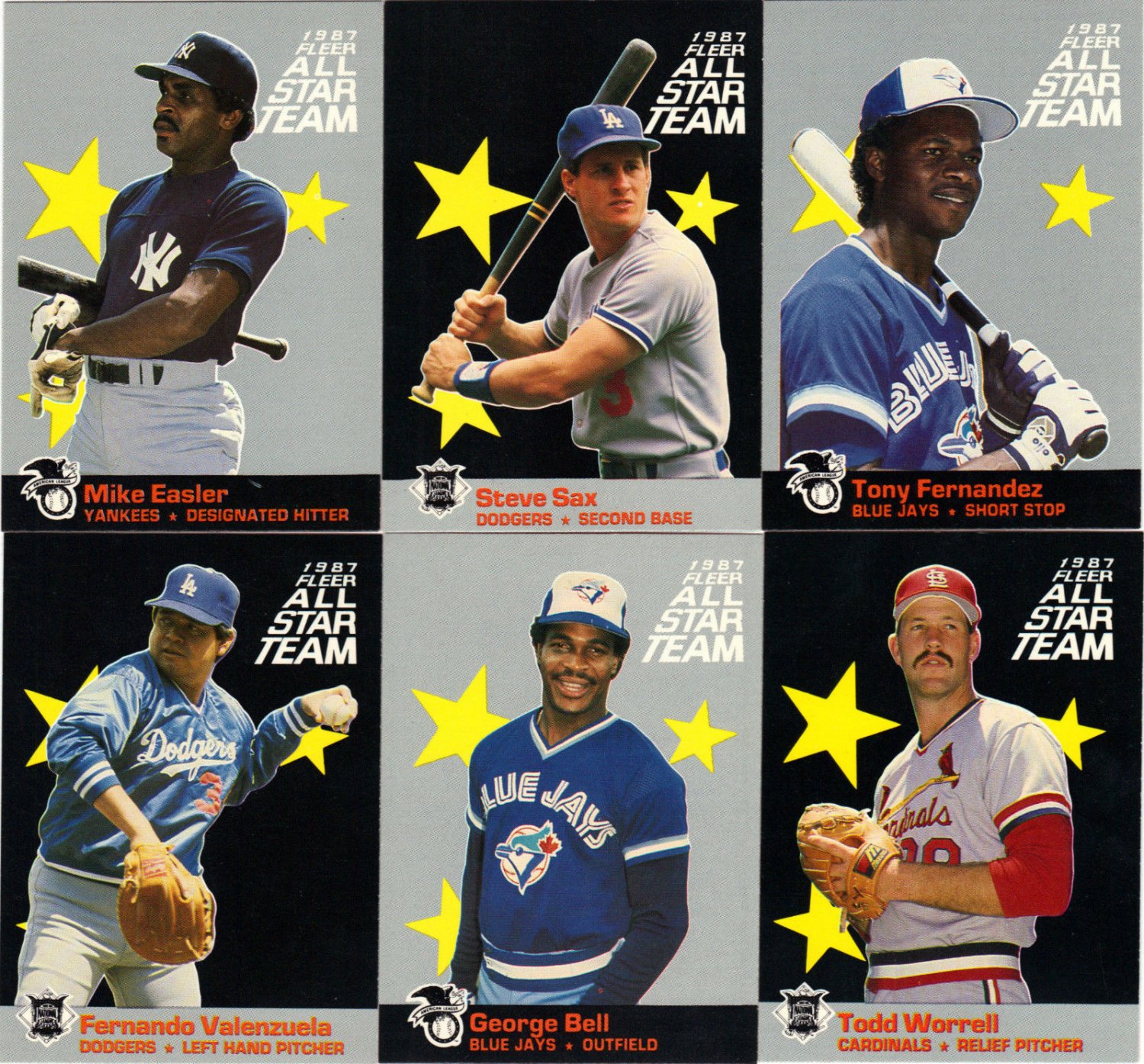 Steve Sax 1987 Fleer All Star (C00124)