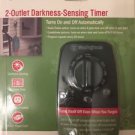 Target Westinghouse 2 Outlet Darkness Sensing Timer Outdoor NEW