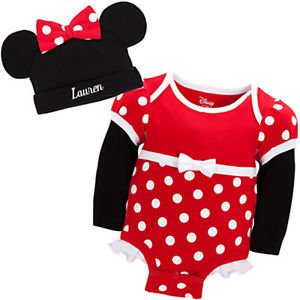 Authentic Disney Store baby Minnie mouse costume 6 - 12 months 100% organic