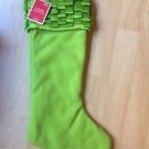 Large Initial Monogram 24" (Blank) Holiday Xmas Stocking Target green
