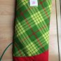 Deluxe knit thick plaid 48" Tree Skirt Holiday christmas Target Red/green