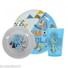 New Disney Frozen Olaf 3-pc Kids Mealtime Set child Plate bowl tumbler  BPA free