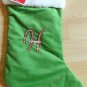 Letter Initial H Monogram Sequin green Holiday Stocking Xmas Target