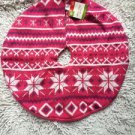 Mini Tree Skirt Knit 18" Diameter Pink Xmas Holiday Decoration Target