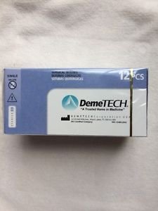 12 Demetech Plypropylene 4-0, 19 mm, 3/8", 18" 45 cm, DPS-2  DT-8682-1