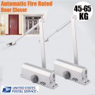 2x Aluminum Commercial Door Closer Two Independent Valves Control Sweep  45-65KG