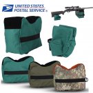 Large Shooting Range Sand Bag Set Rifle Gun Bench Rest Stand Front & Rear Bag