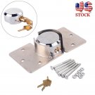 Heavy Duty Steel Padlock Hasp Safety Door Garage Shed Van Lock + Bolt Nuts USA
