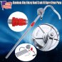 Manual Hand Crank Rotary Pump Oil Fuel Transfer Suctin Drum Barrel 55 Gallon US