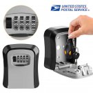 4 Digit Combination Key Lock Box Wall Mount Safe Security Storage Case Organizer