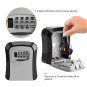 4 Digit Combination Key Lock Box Wall Mount Safe Security Storage Case Organizer
