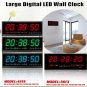 Digital Large Big Jumbo LED Home Wall Desk Clock With Calendar Temperature US